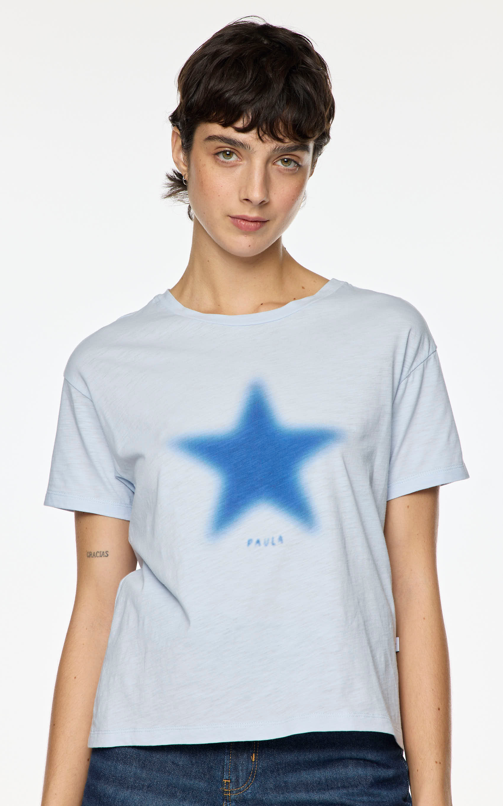 Remera Celeste