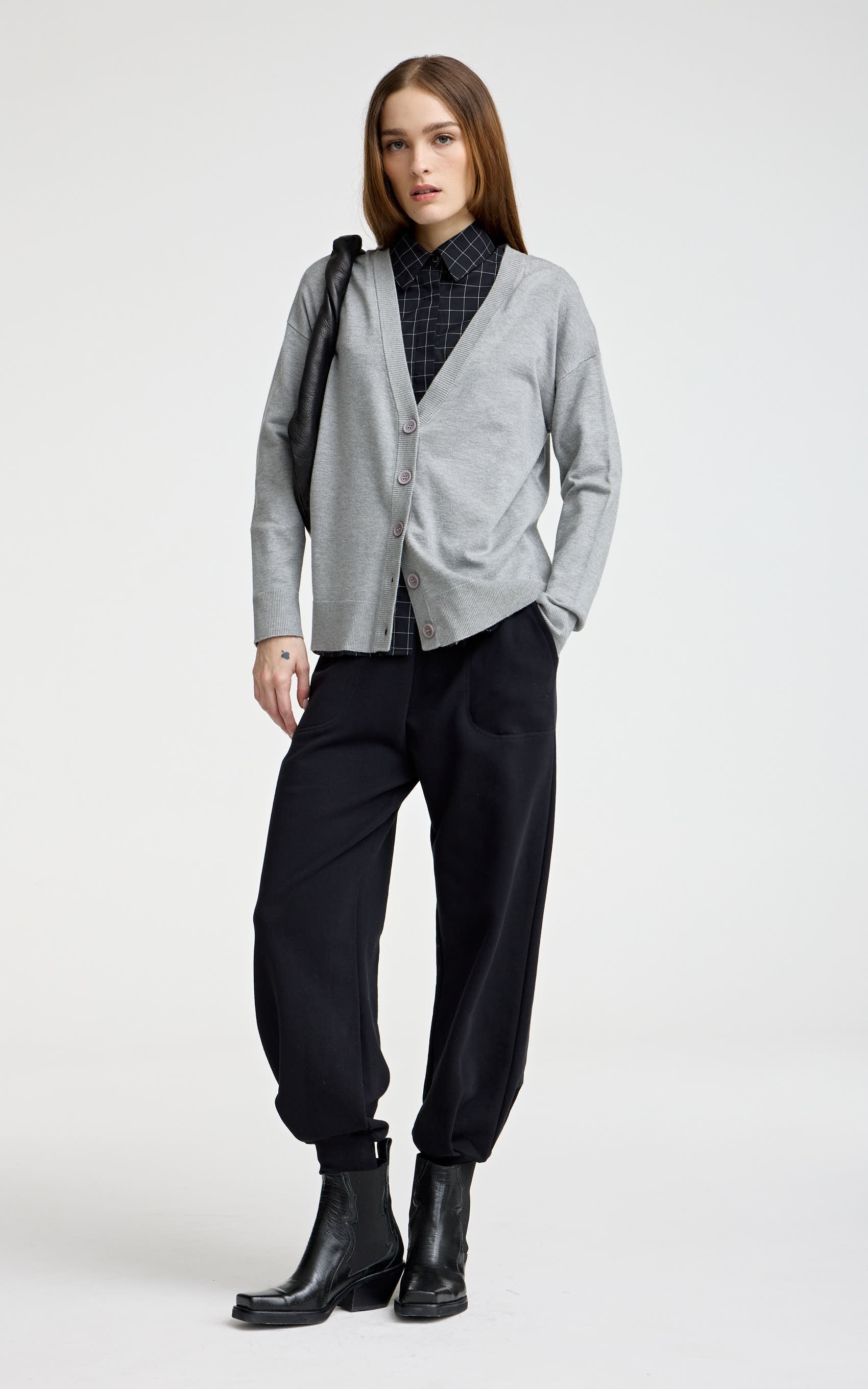 Cardigan Gris