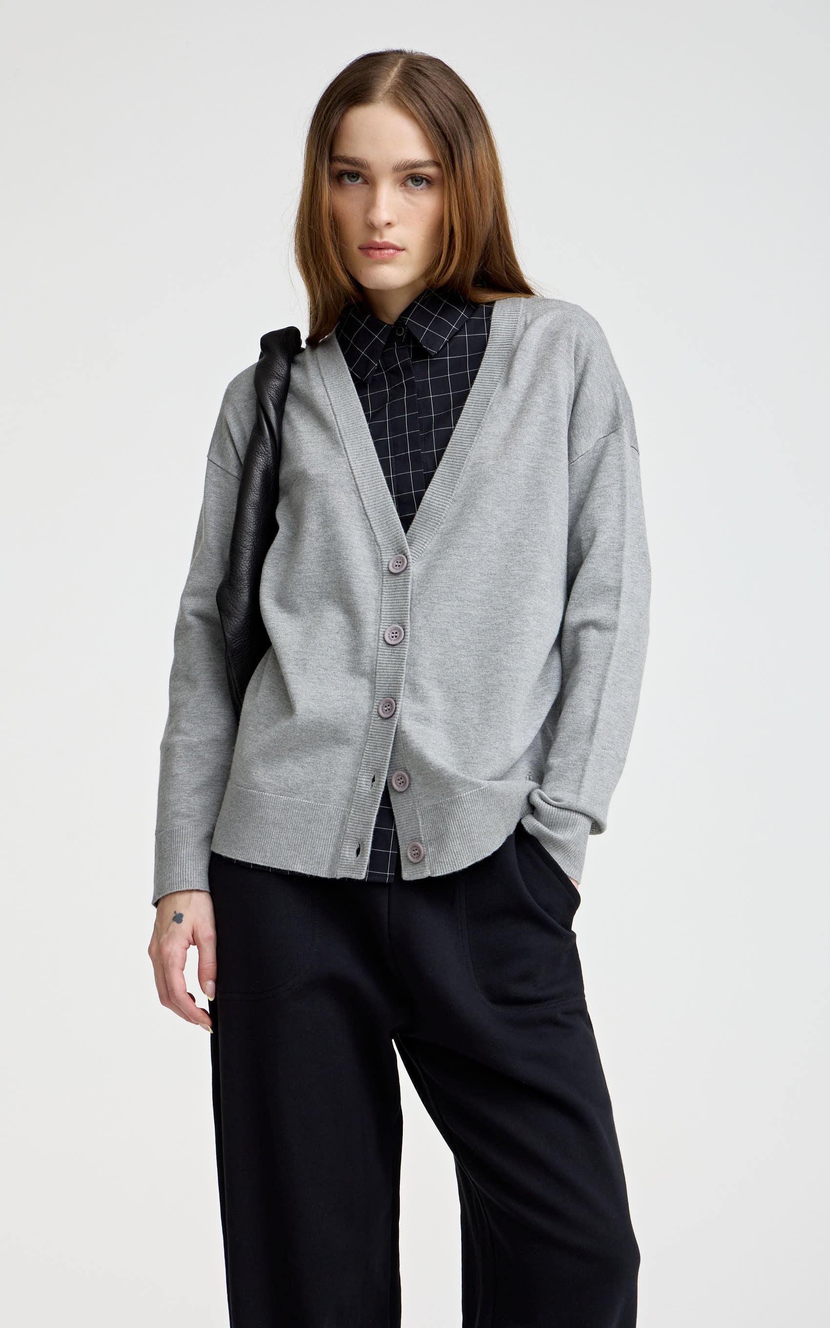 Cardigan Gris